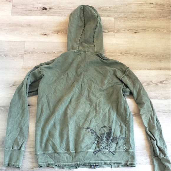 Salvage Hoodie sz Large Green Black Souls - Picture 3 of 6